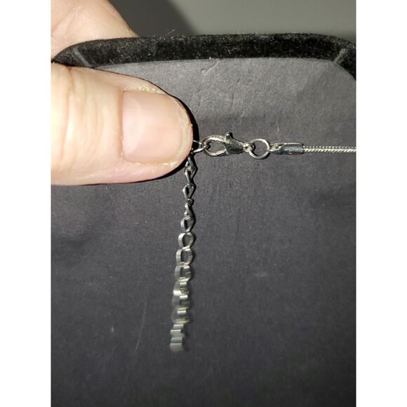 A Silky Snake Chain Rhinestone Necklace Evening Cocktail Sparkly Elegant - Picture 8 of 10